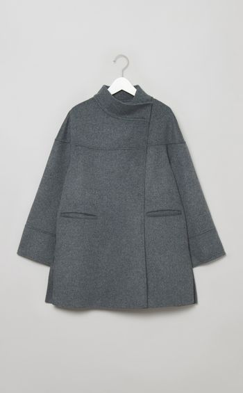 ダブルフェイススタンドカラーコート