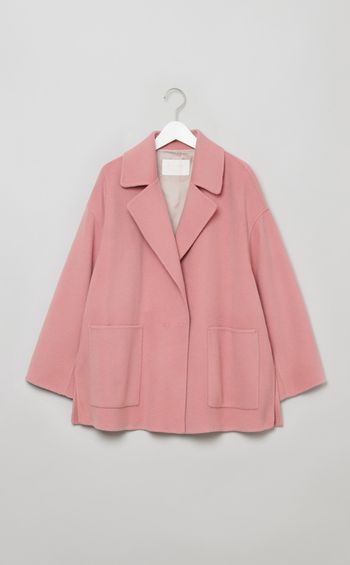 リバーオープンカラーショートコート