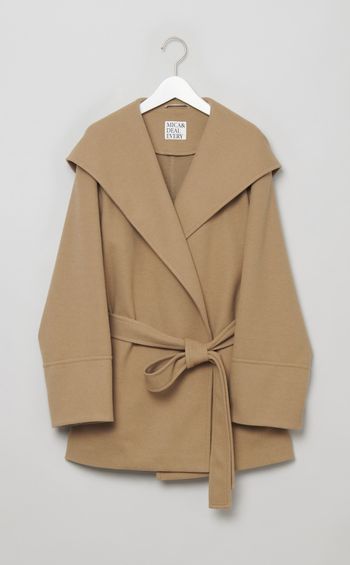 ショールカラーショートコート