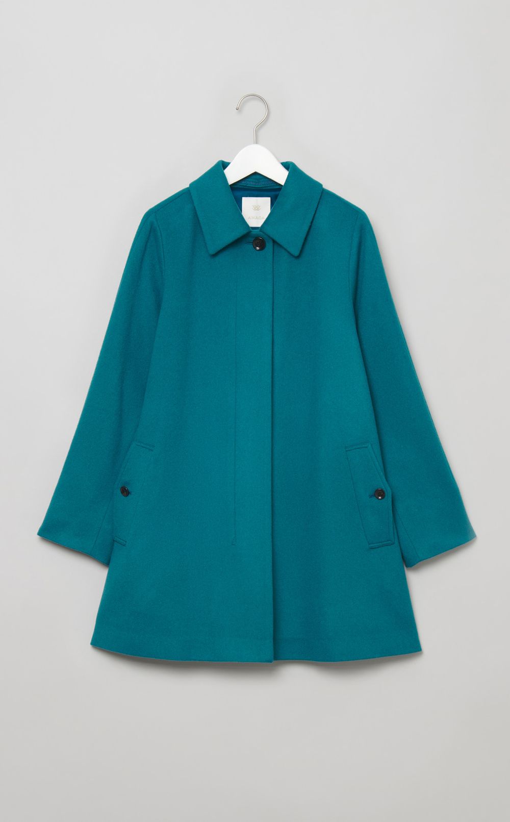 ウールカシミアAラインコート