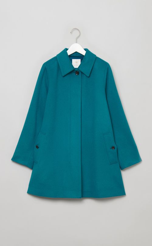 ウールカシミアAラインコート