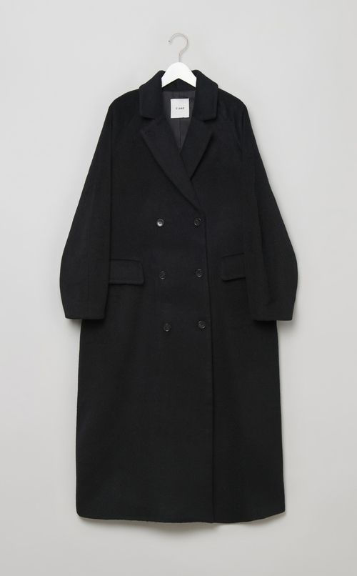 ダブルウールロングコート