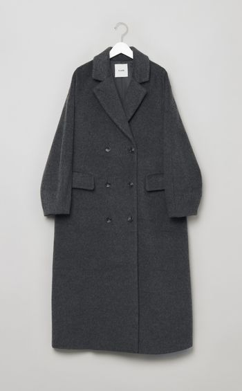 ダブルウールロングコート