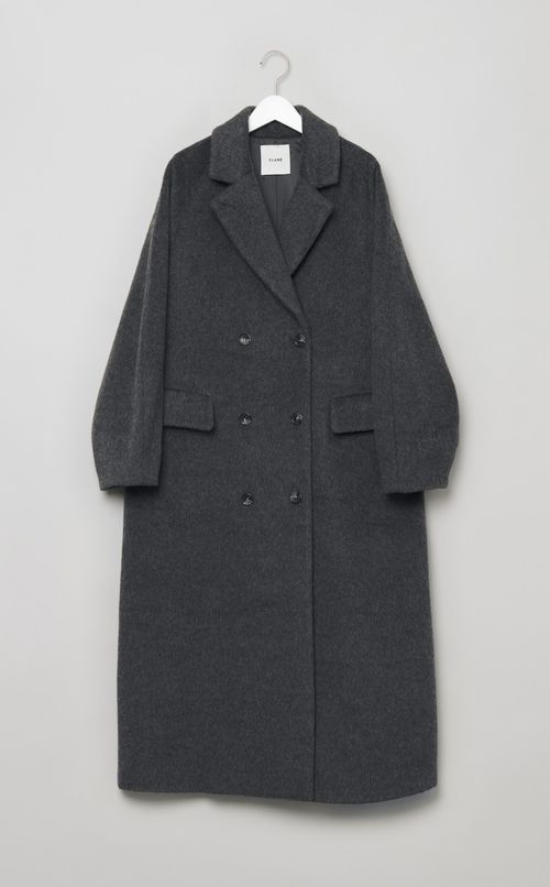 ダブルウールロングコート