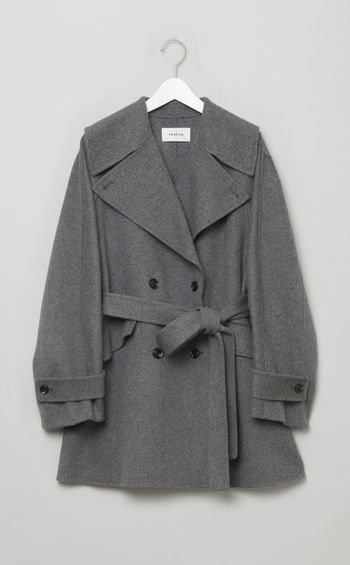 ウールリバーミドルAラインコート