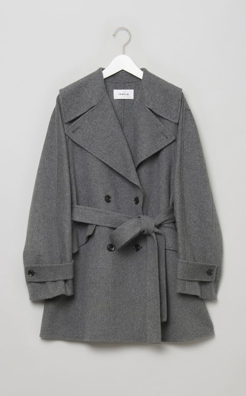 ウールリバーミドルAラインコート