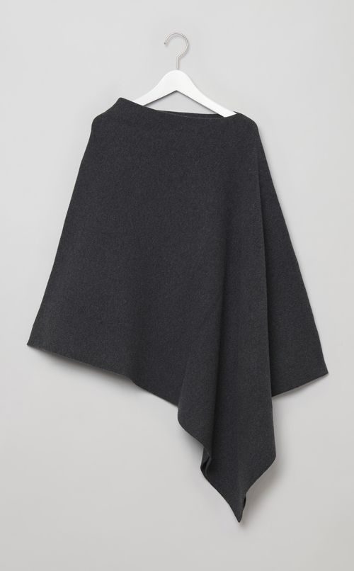 ウールドレープポンチョ