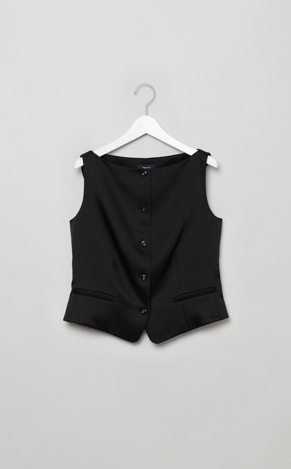 サテンボートネックベスト