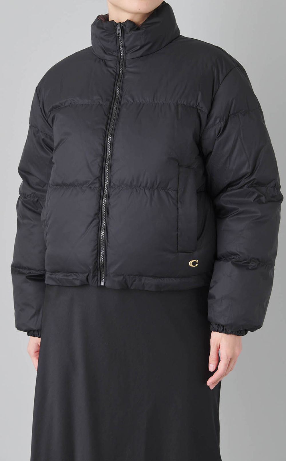 レオパードリバーシブル中綿ダウン