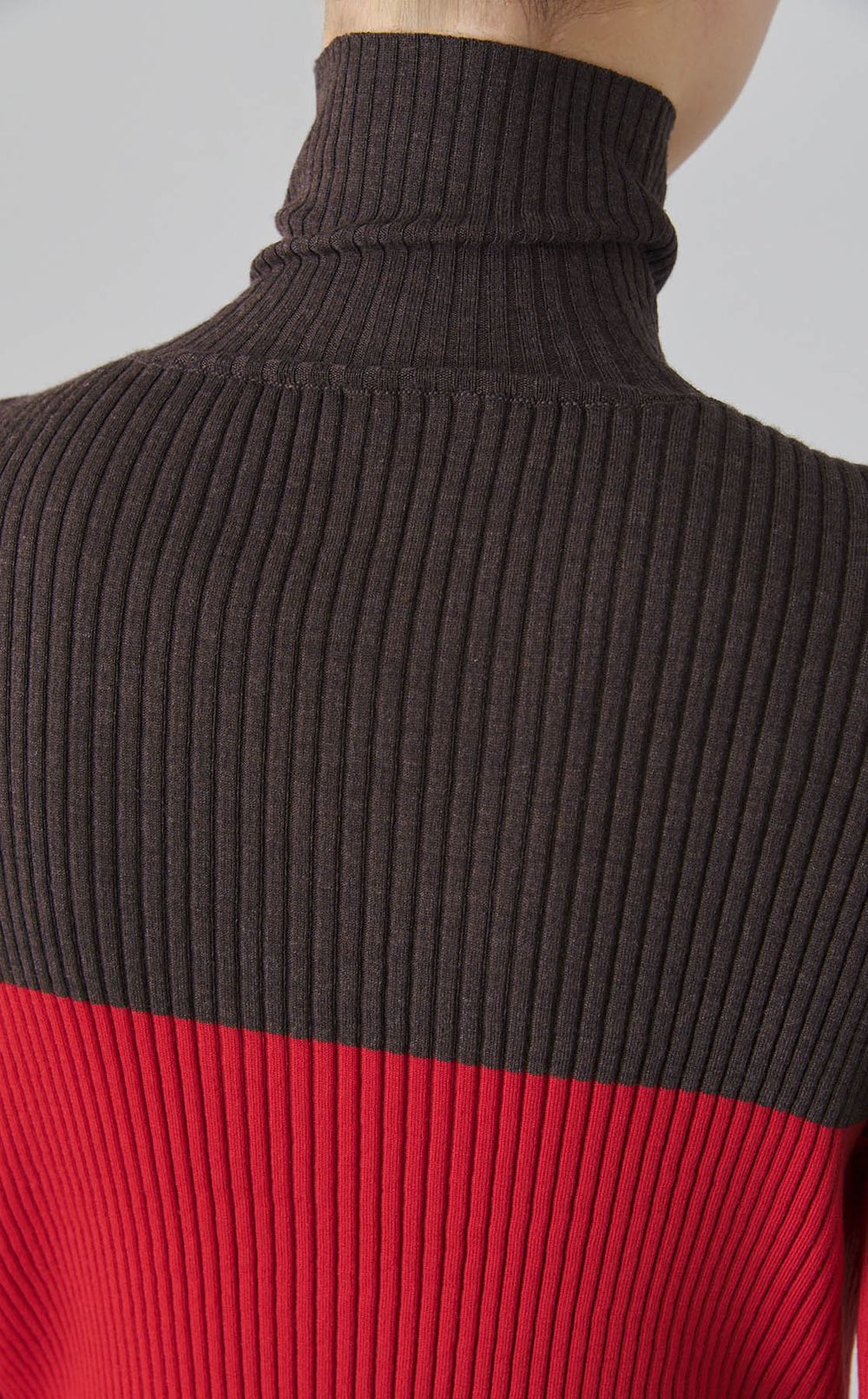 ダブルフロントウールリブカーディガン