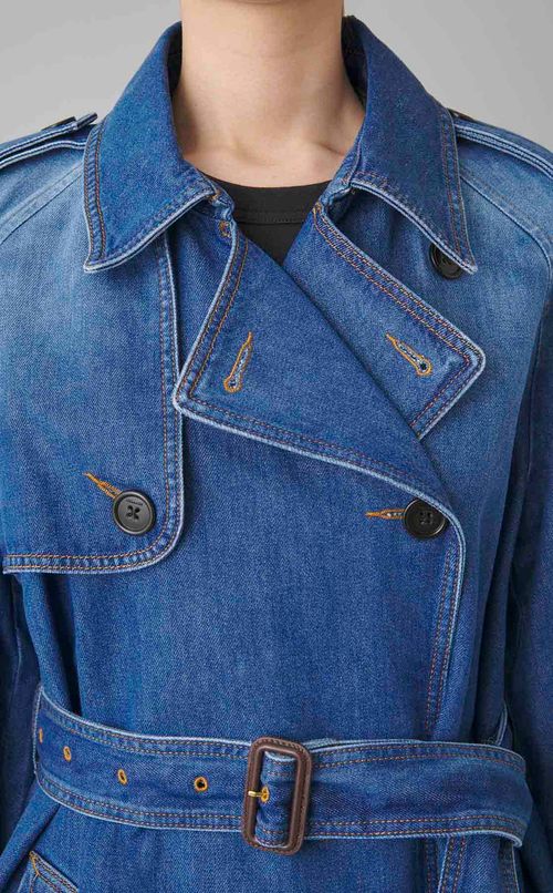 リラックスデニム卜レンチコー卜