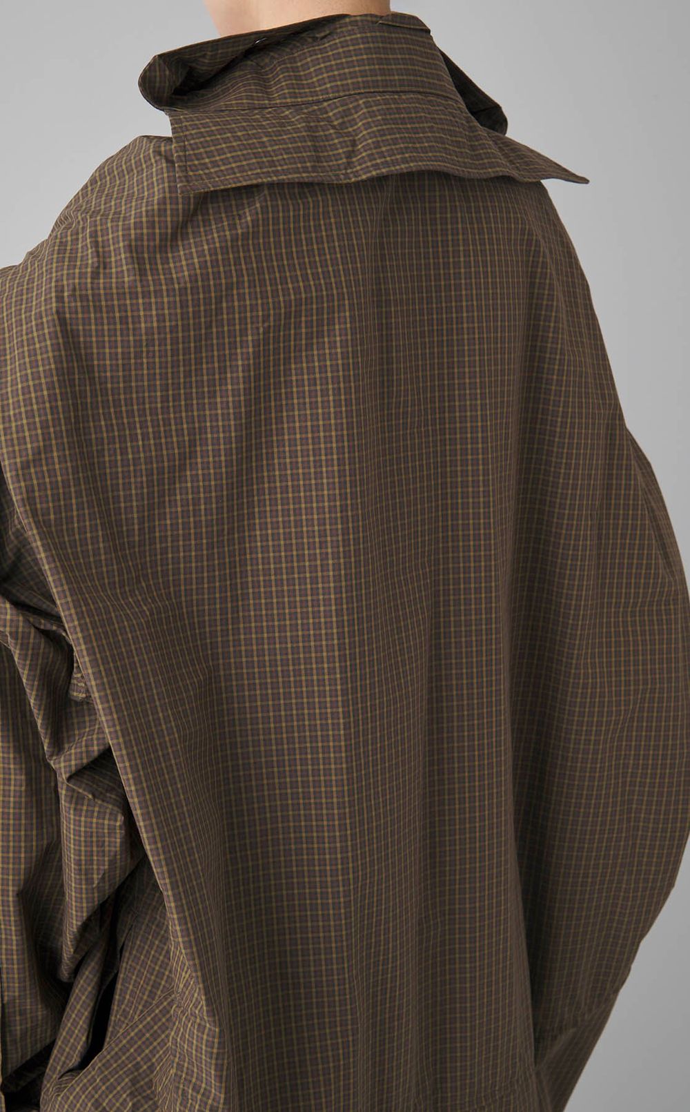 ショールレイヤードシャツワンピース