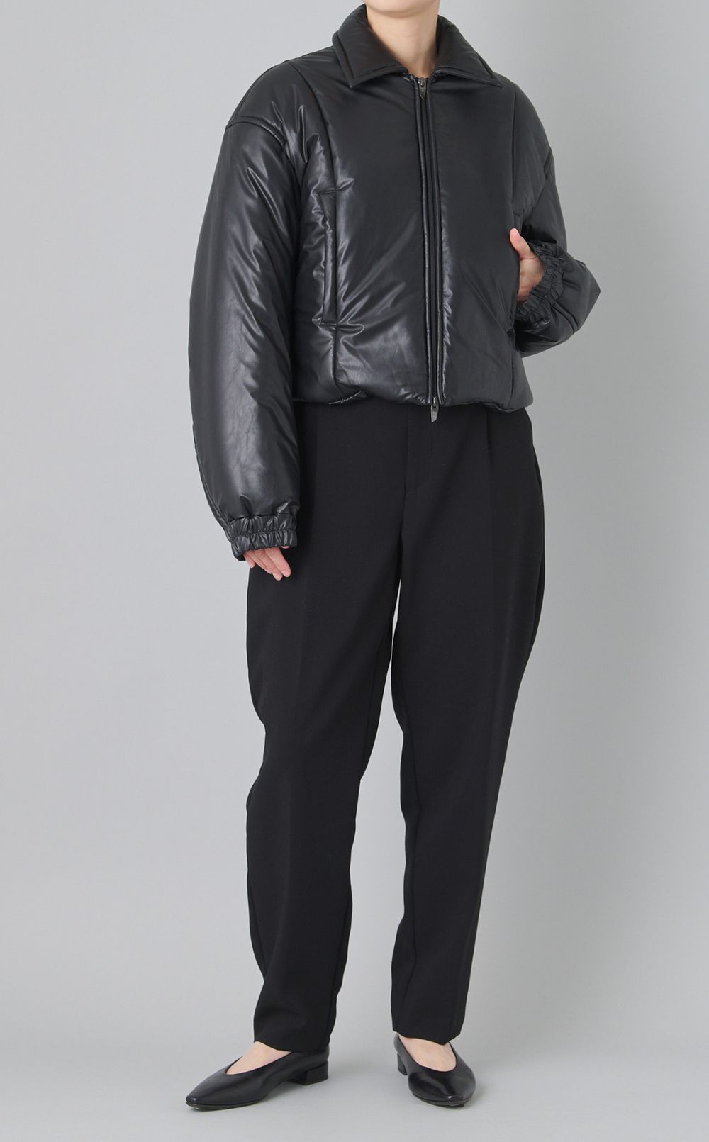 中綿ショートブルゾン