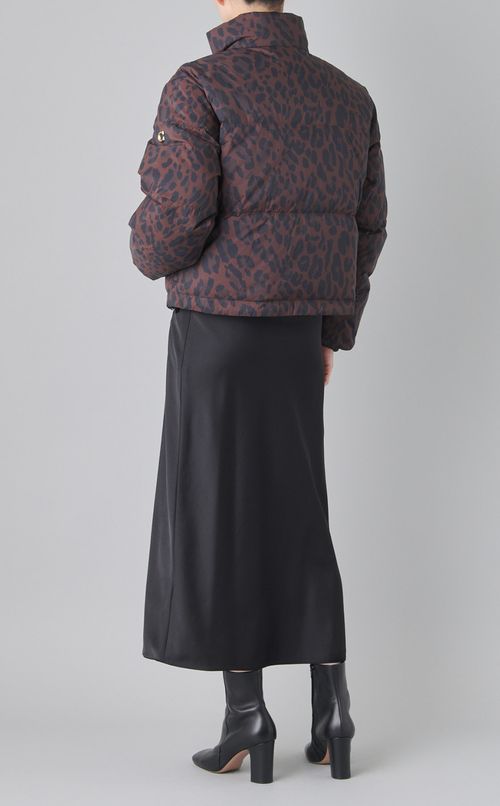 レオパードリバーシブル中綿ダウン