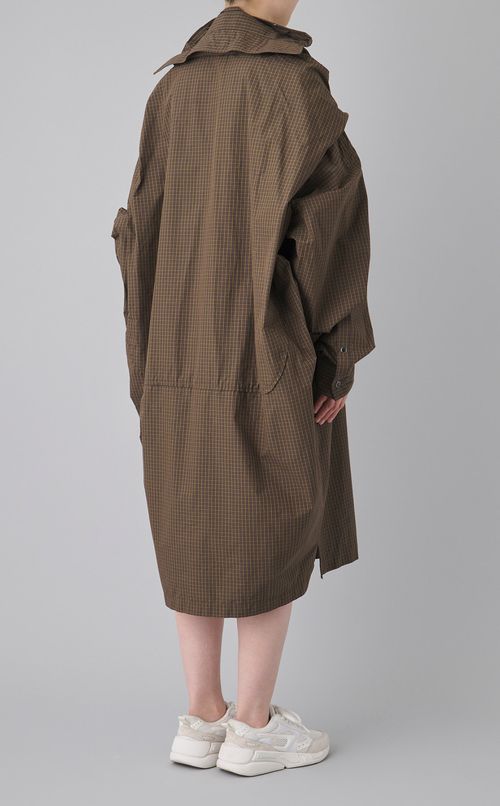 ショールレイヤードシャツワンピース