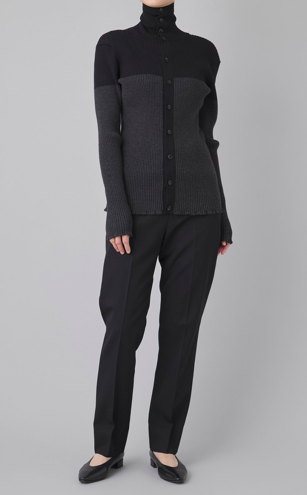 ウールストレートパンツ