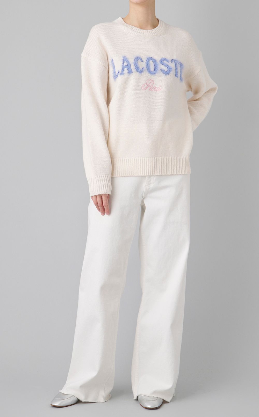 ロゴモチーフニット