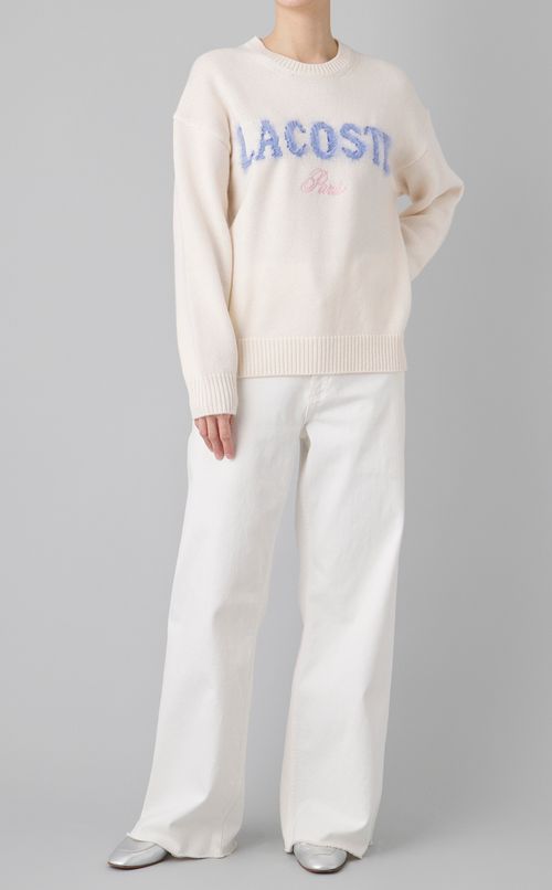 ロゴモチーフニット