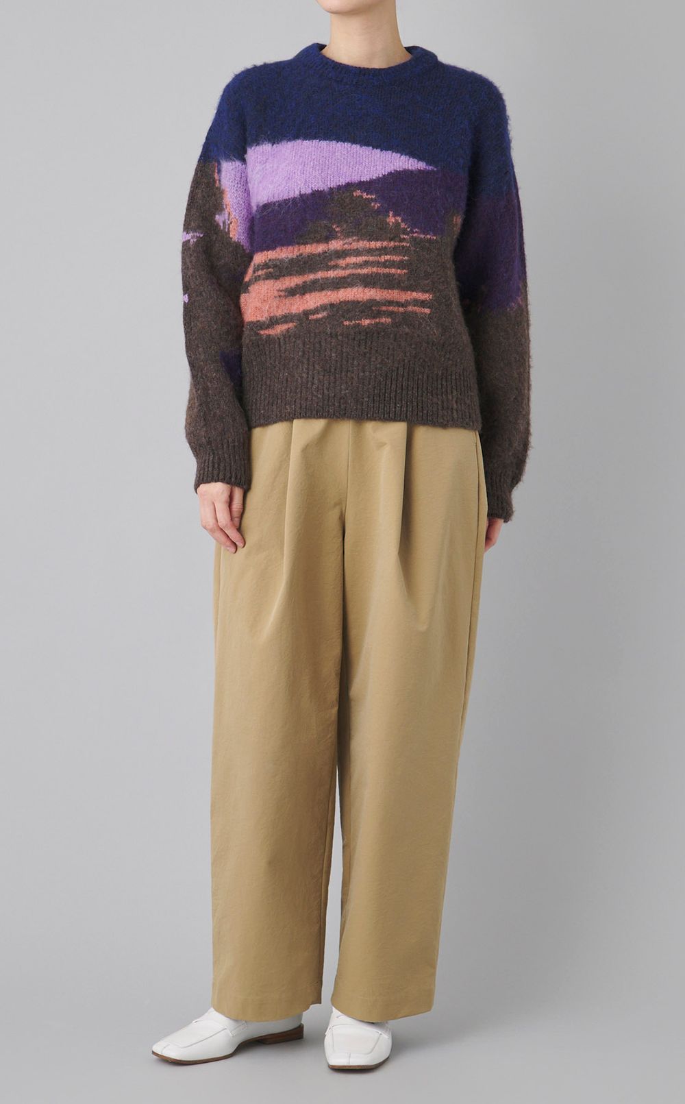 マルチカラーインターシャニット