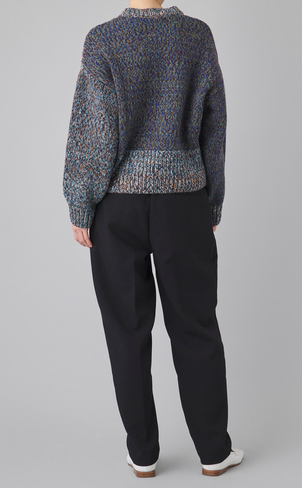 ミックスヤーンパネルニット