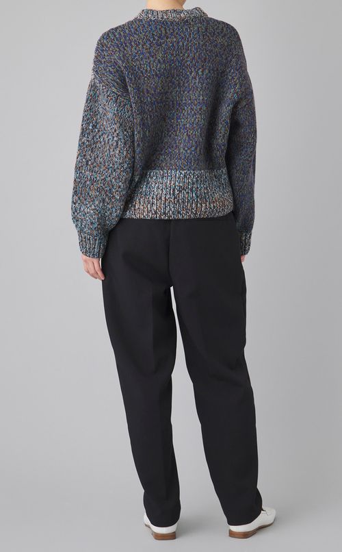 ミックスヤーンパネルニット