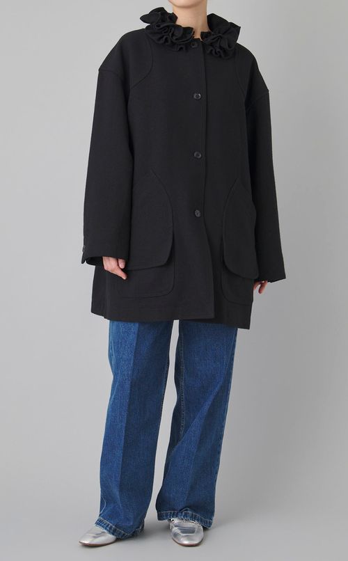 タックプリーツデニムパンツ