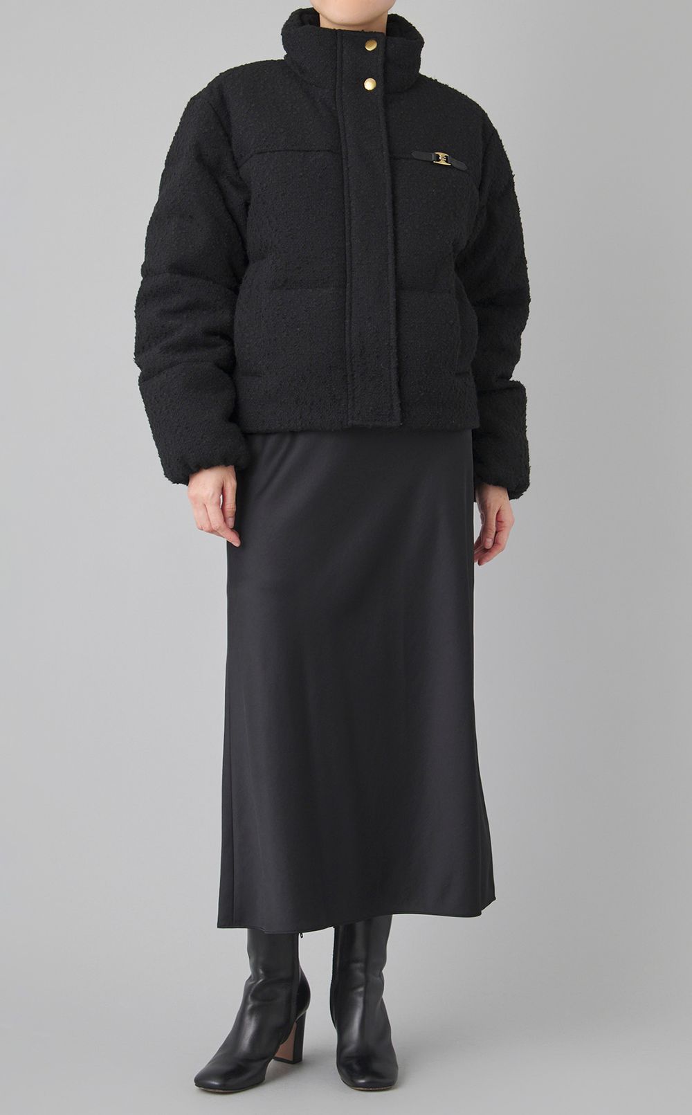 ブークレー中綿クロップダウンブルゾン