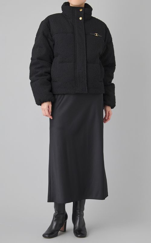 ブークレー中綿クロップダウンブルゾン