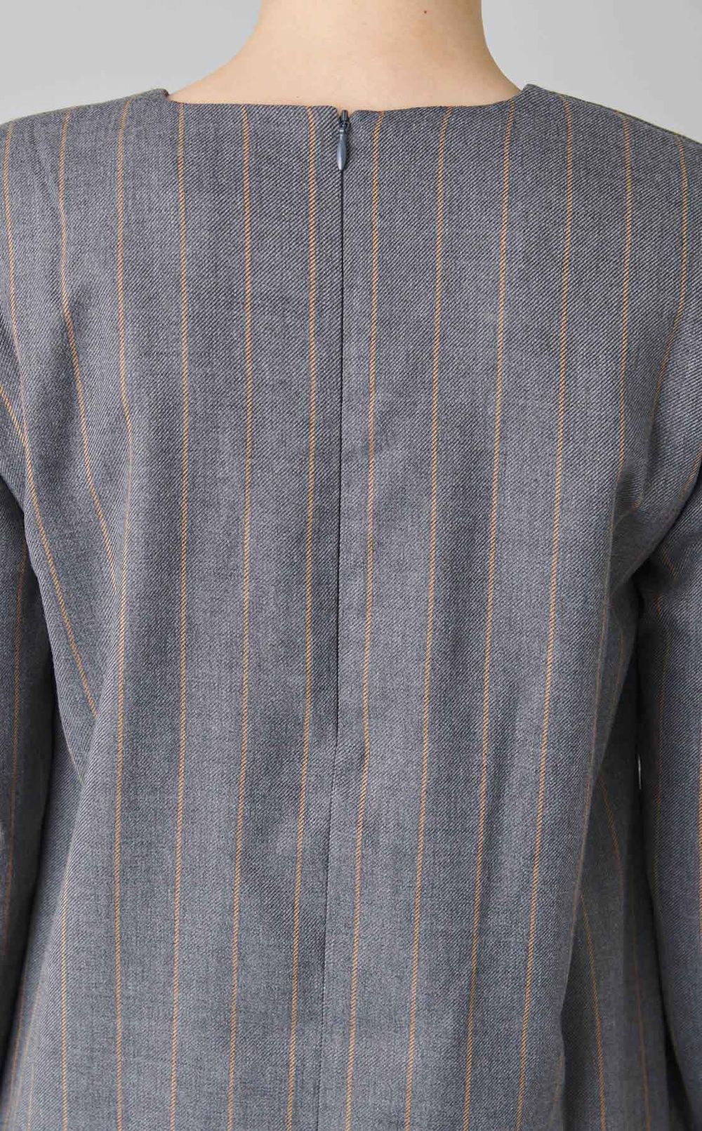 3wayウールストライプミニドレス