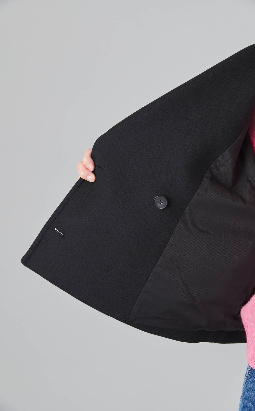 クロップドピーコート