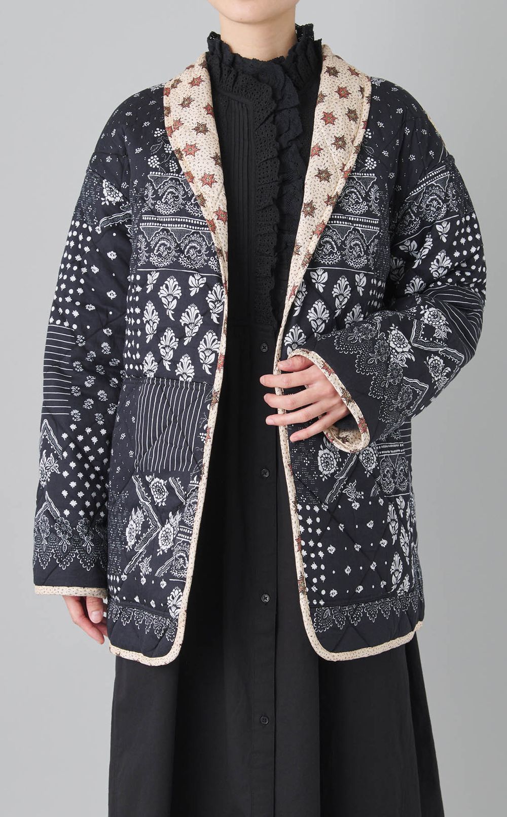 リバーシブルプリントブルゾン