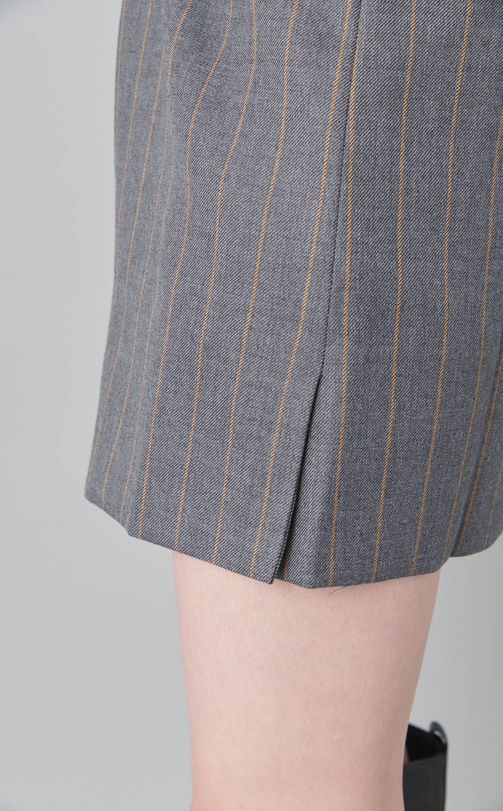 3wayウールストライプミニドレス