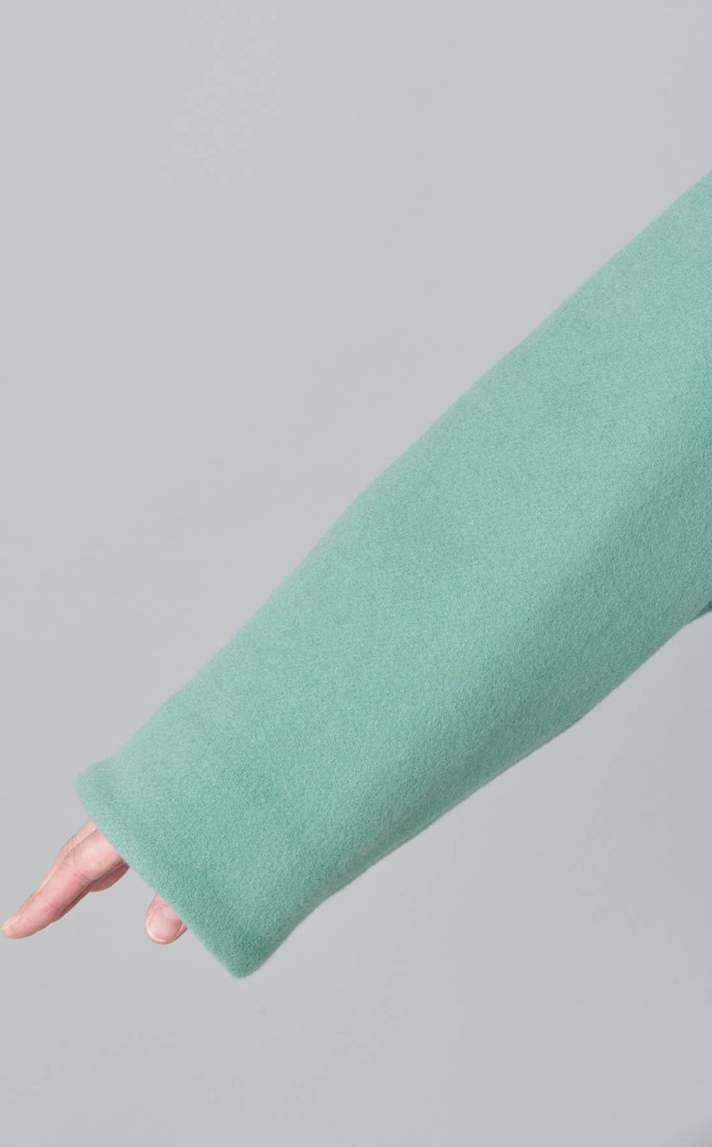 ウールショートノーカラーコート