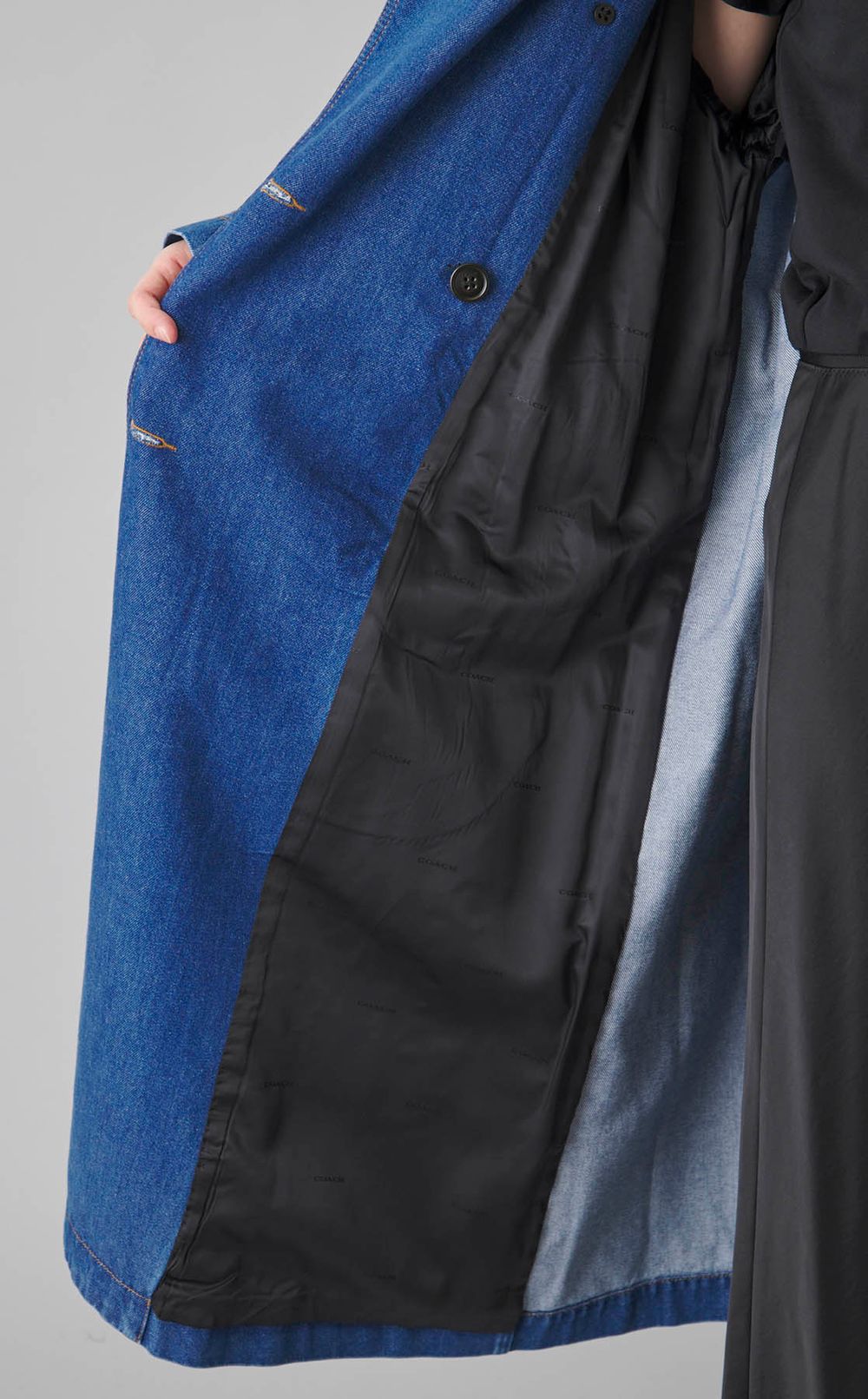 リラックスデニム卜レンチコー卜