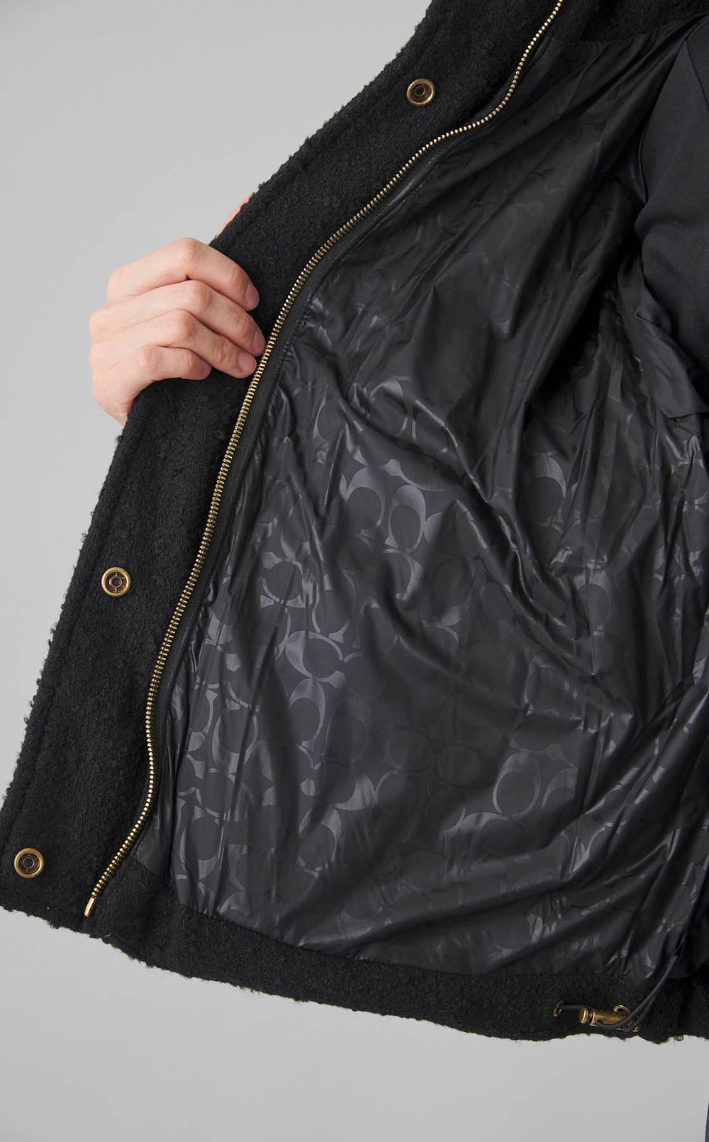 ブークレー中綿クロップダウンブルゾン