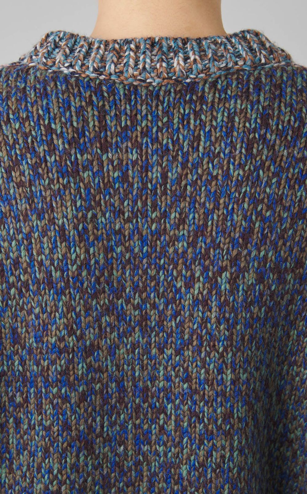 ミックスヤーンパネルニット