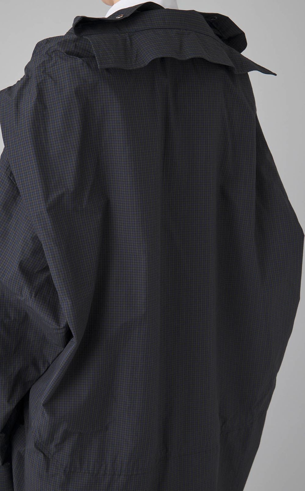 ショールレイヤードシャツワンピース