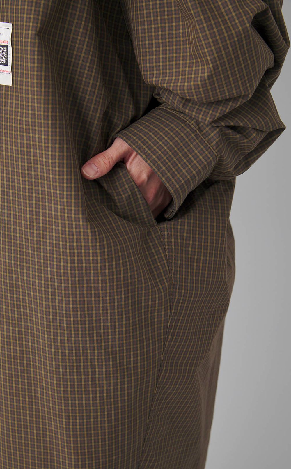 ショールレイヤードシャツワンピース