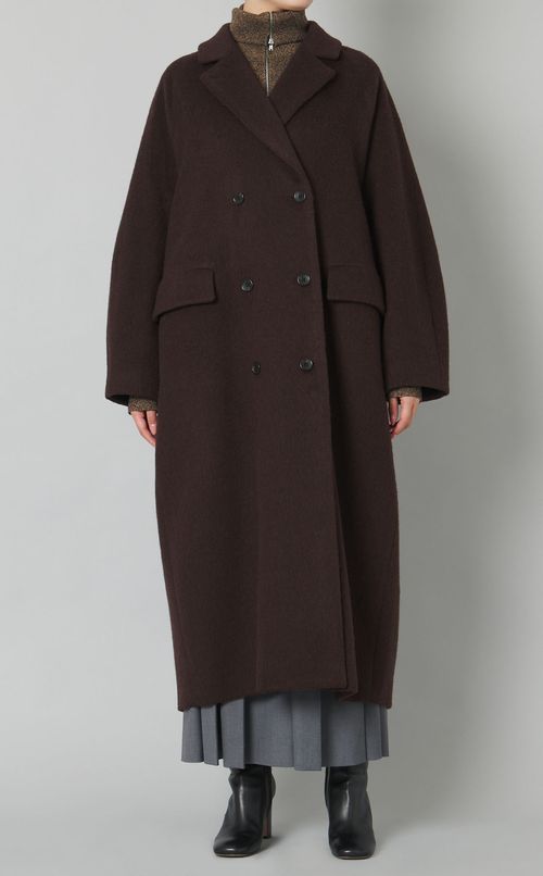 ダブルウールロングコート