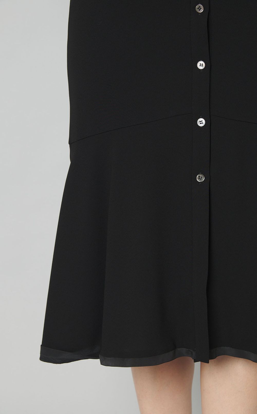 バイカラーシャツワンピース