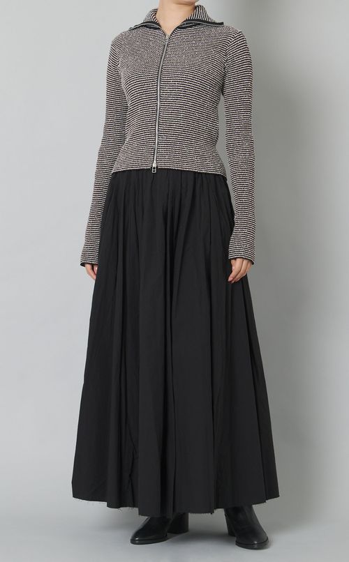 ボーダージップカーディガン