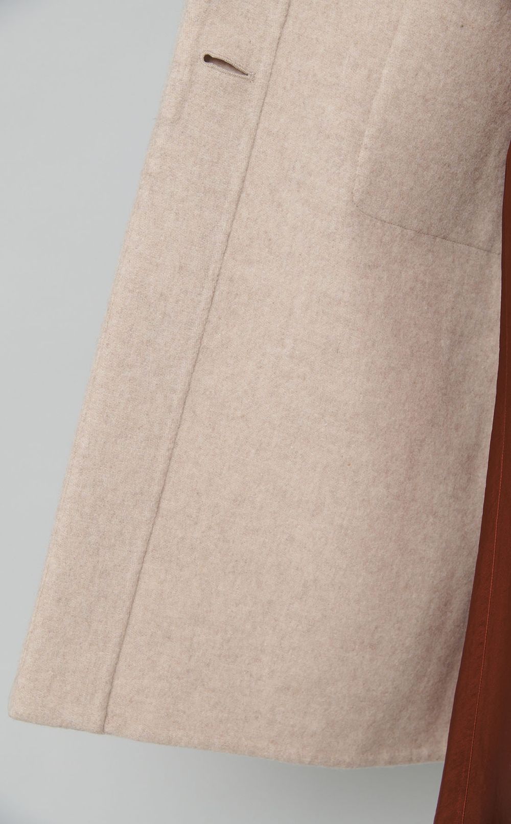 ファインウールベルテッドコート