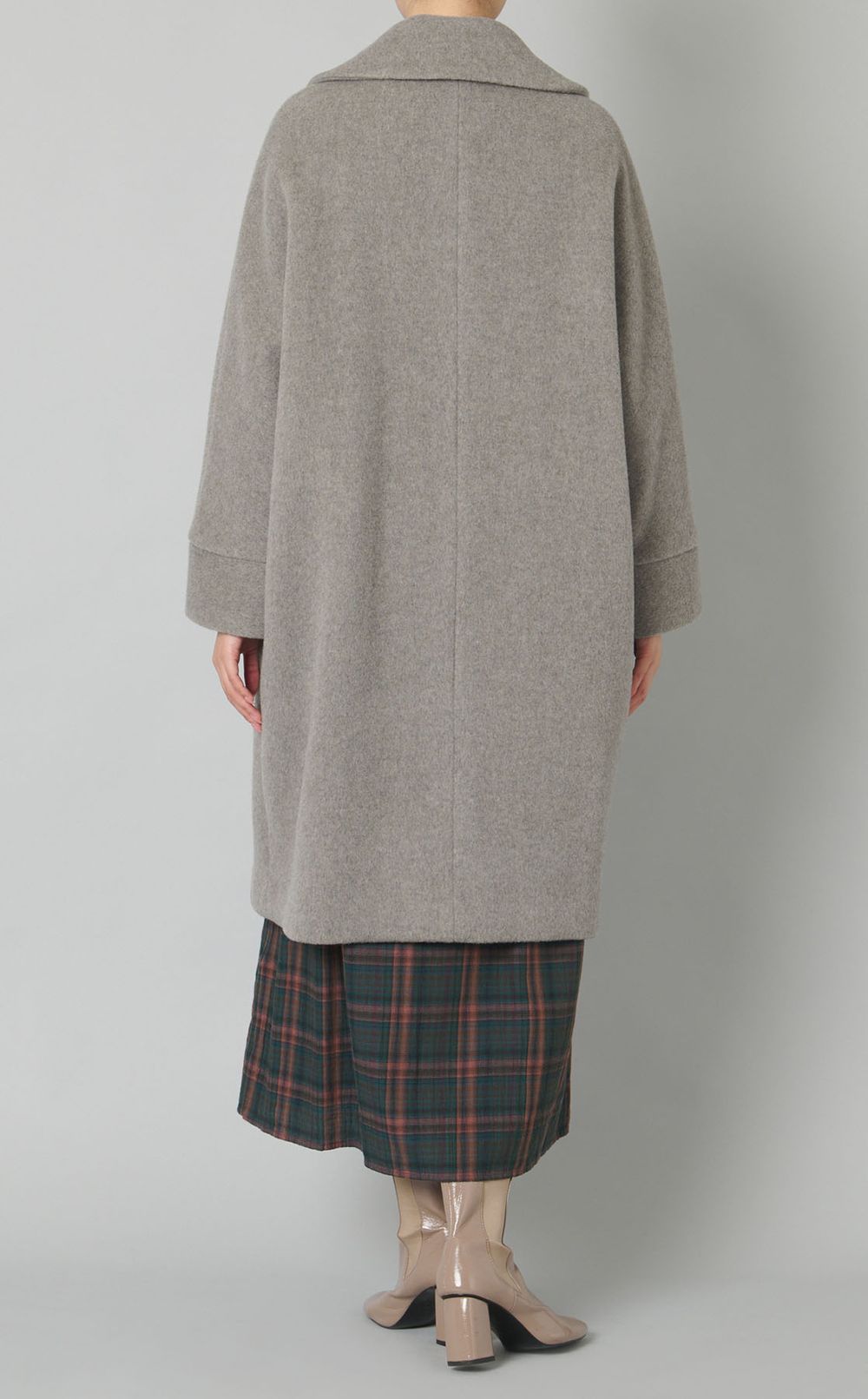 ウールテーラードロングピーコート