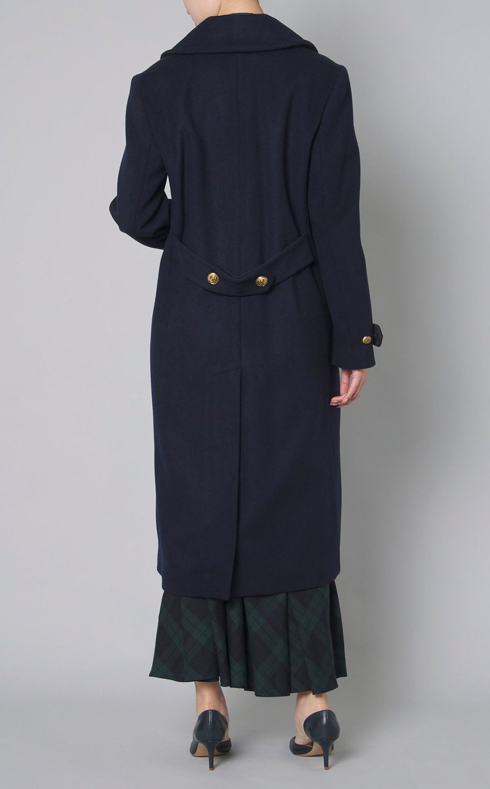 ウールロングピーコート