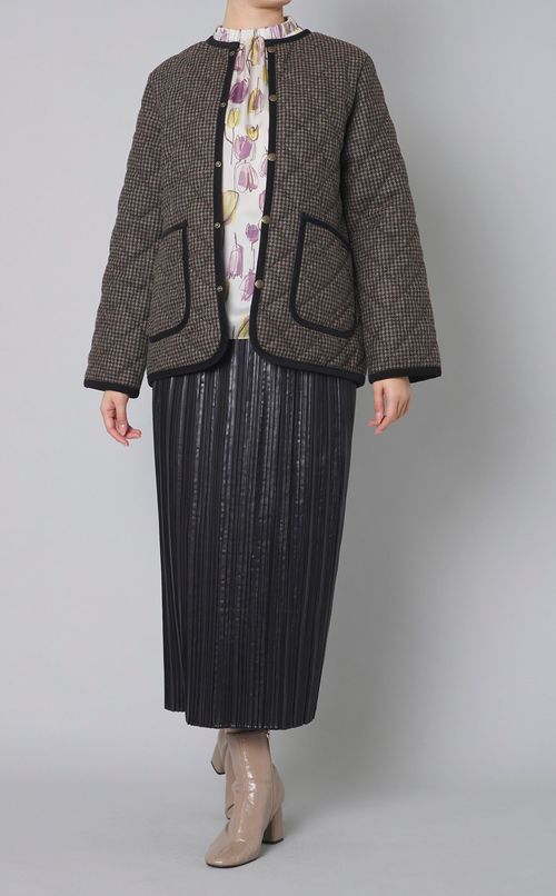 チューリッププリントブラウス