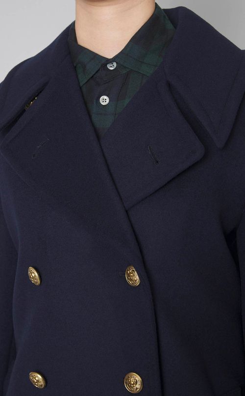 ウールロングピーコート