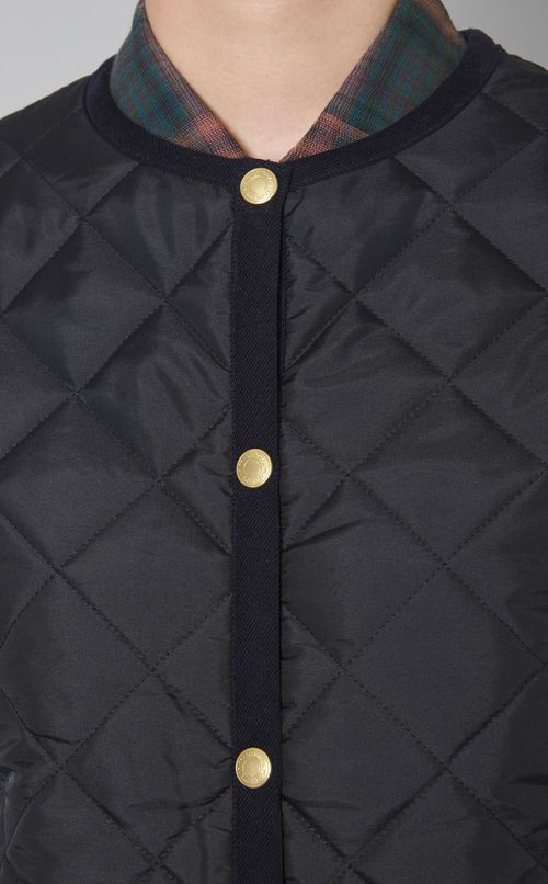 キルティングAラインミドルコート