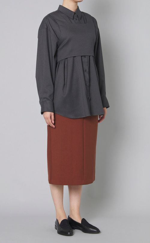 ビスチェセットチェックシャツ