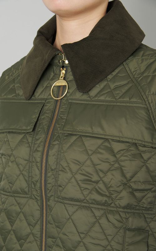 キルティングジッパーブルゾン