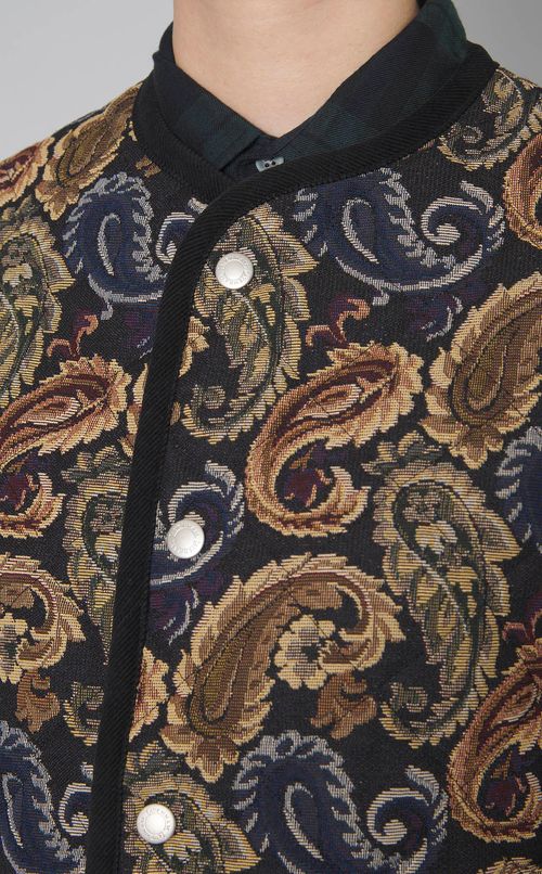 ペイズリージャガードベスト